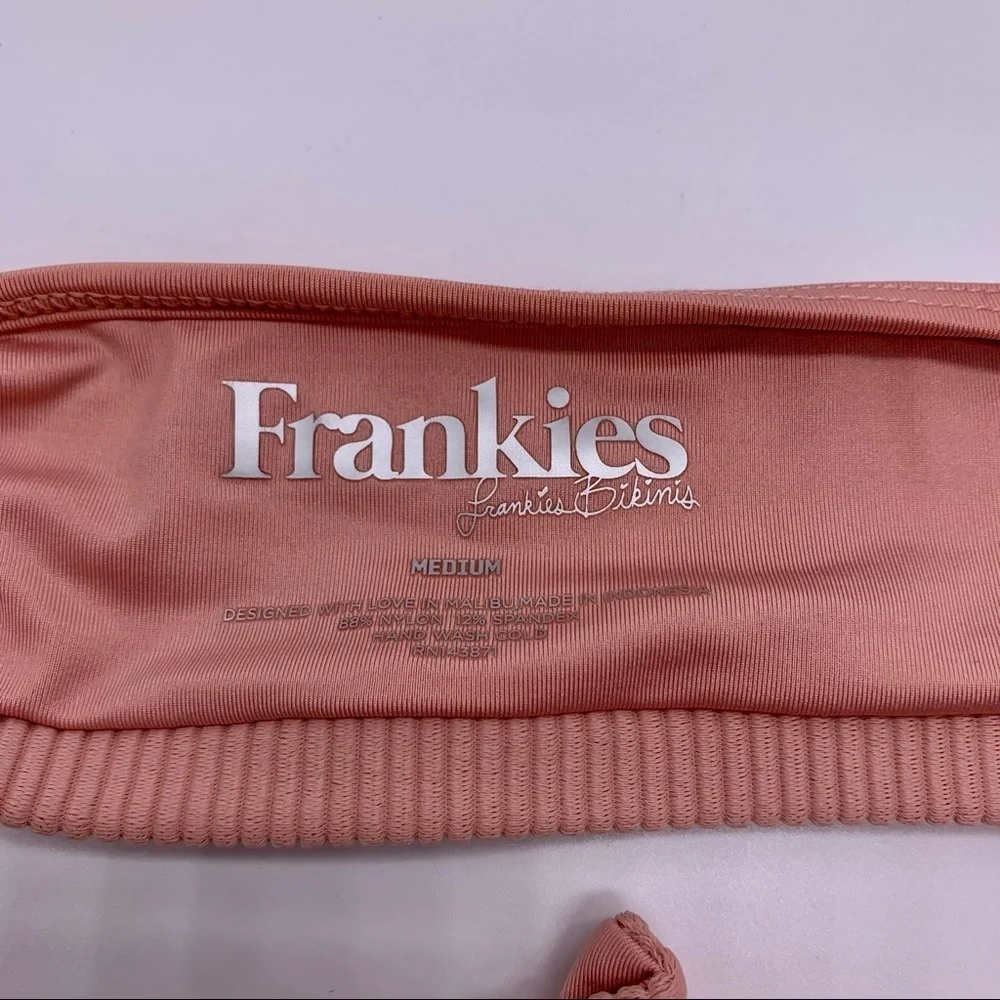 Frankie’s Bikinis Greer Knot Bikini Top Vintage Rose